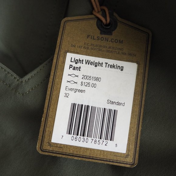 Filson Men's Treking Pant Light Weight Convertible - Picture 11 of 11